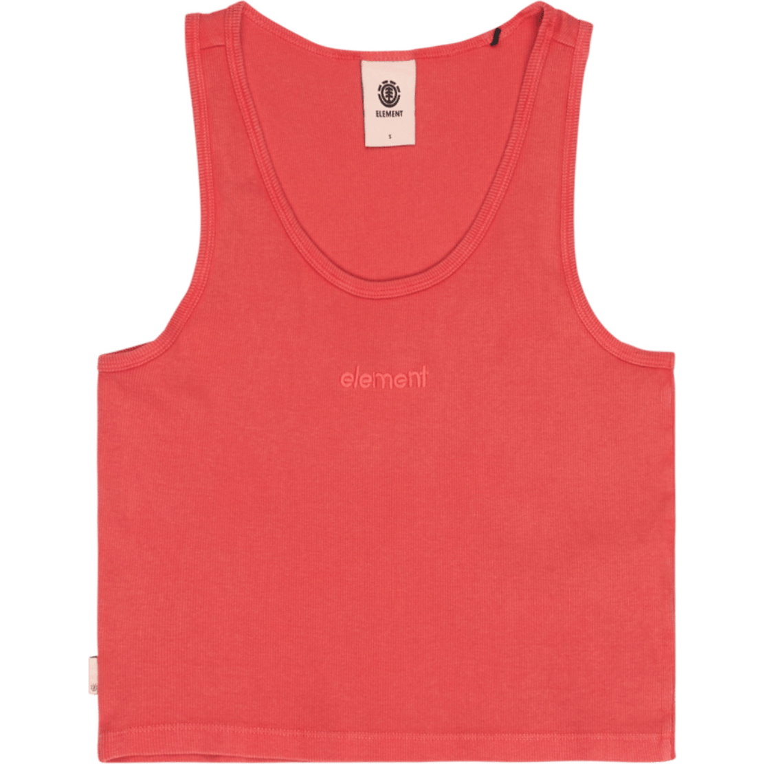 2026 Element Womens Lowcase Crop Tank Top ELJKT00116 - Cardinal